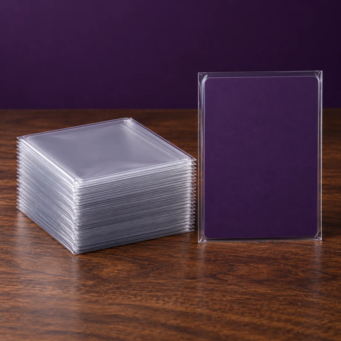 Card sleeves — illustrative product photograph